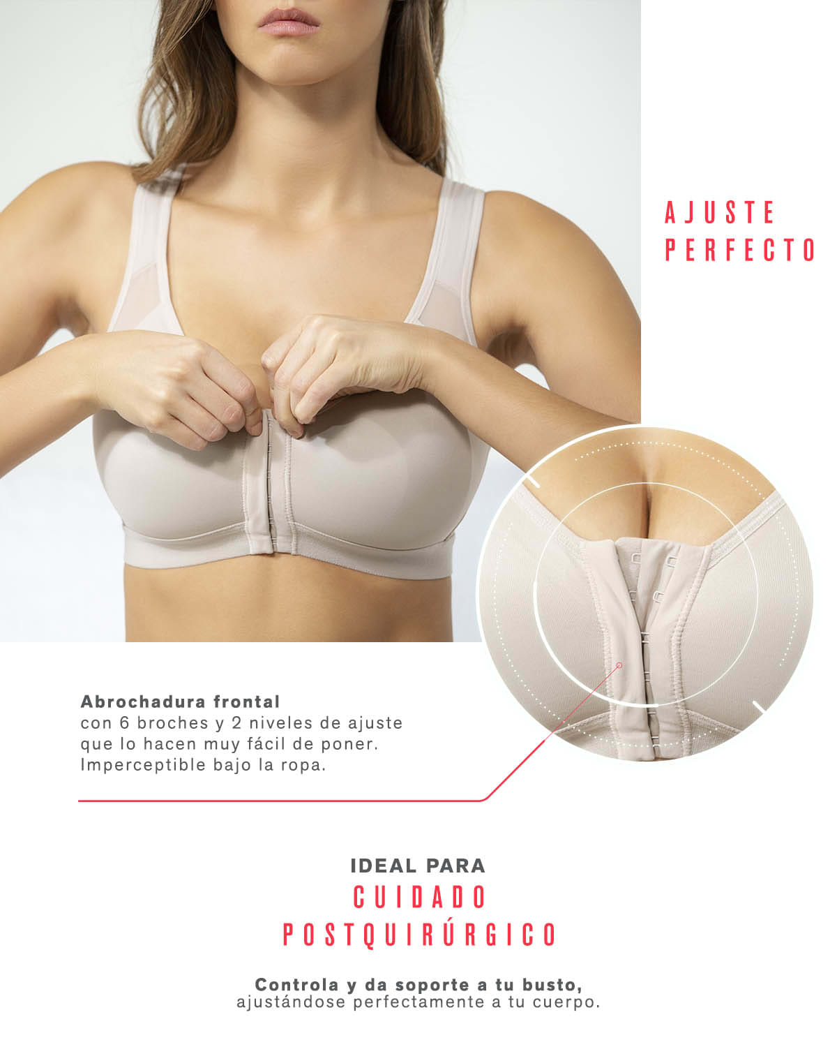 BRASIER SIN ARCO MULTIBRA CON BROCHE DELANTERO - 6