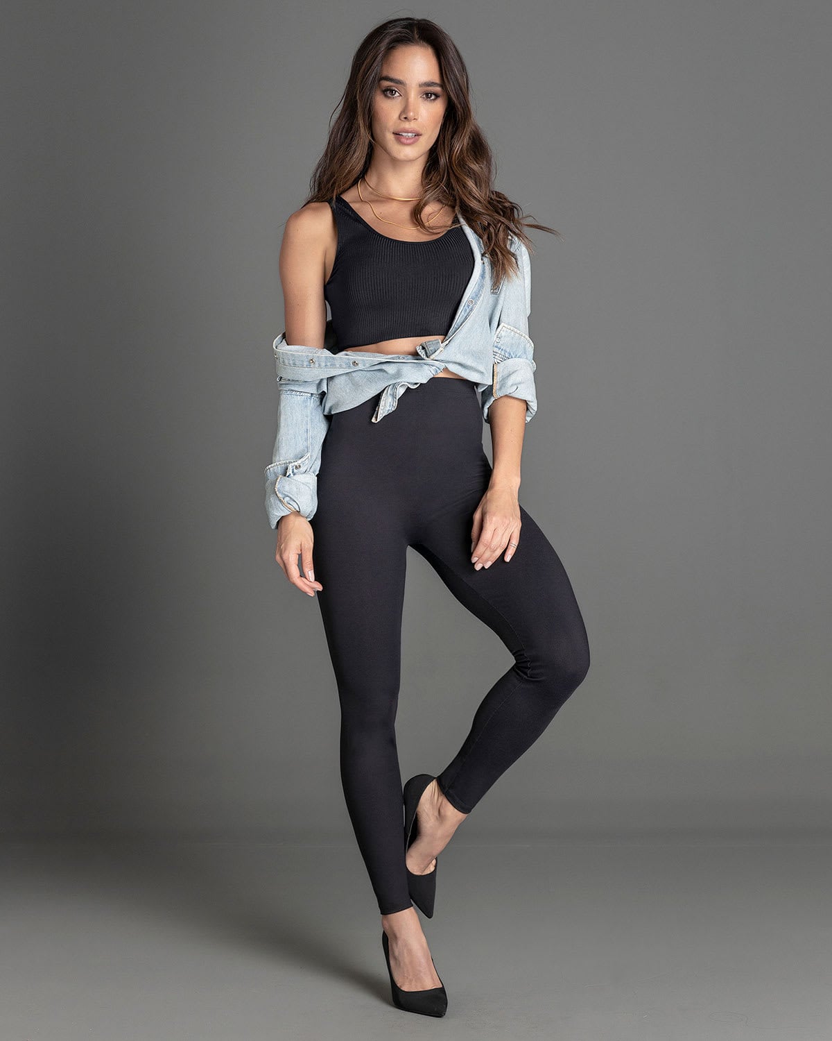 LEGGINGS CON CONTROL DE ABDOMEN Y CINTURA - 1
