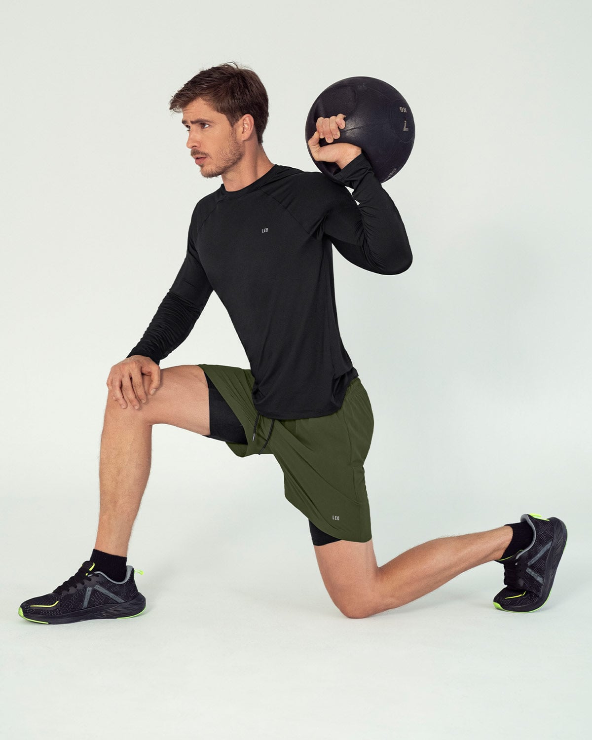 CAMISETA DEPORTIVA MASCULINA MANGA LARGA CON PROTECCIÓN UV - 5