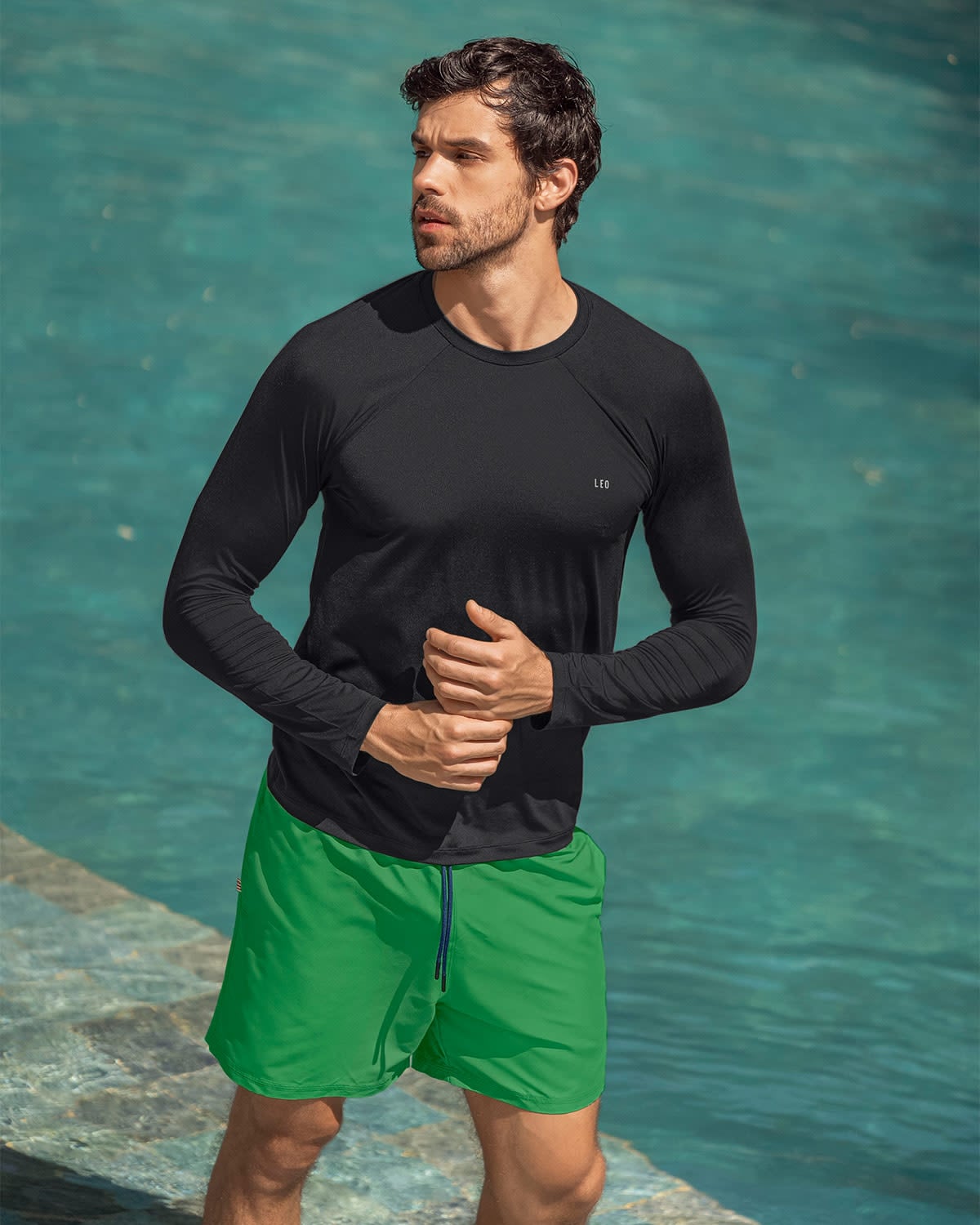 CAMISETA DEPORTIVA MASCULINA MANGA LARGA CON PROTECCIÓN UV - 6