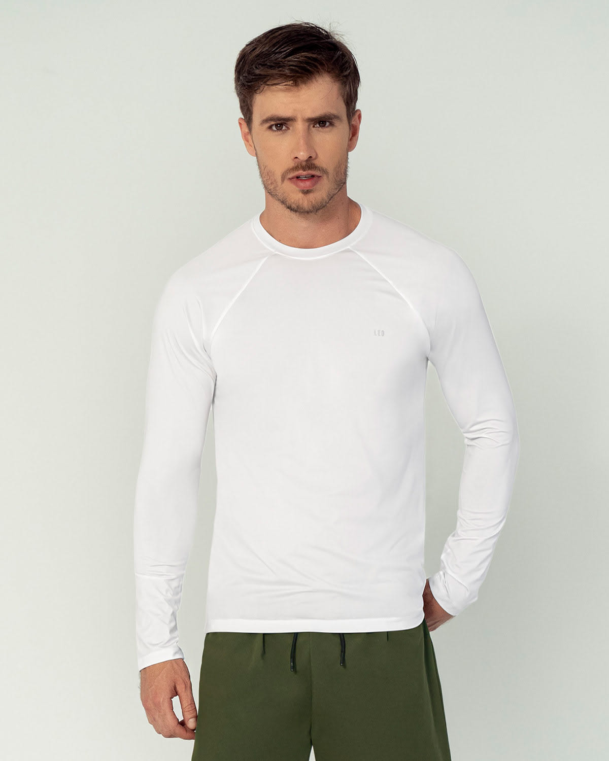 CAMISETA DEPORTIVA MASCULINA MANGA LARGA CON PROTECCIÓN UV - 7