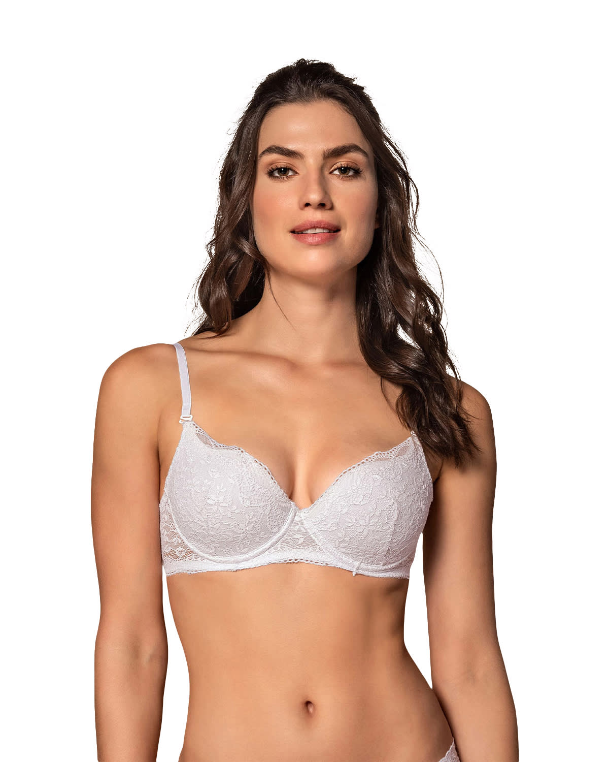 BRASIER DE REALCE SUAVE EN ENCAJE - 1