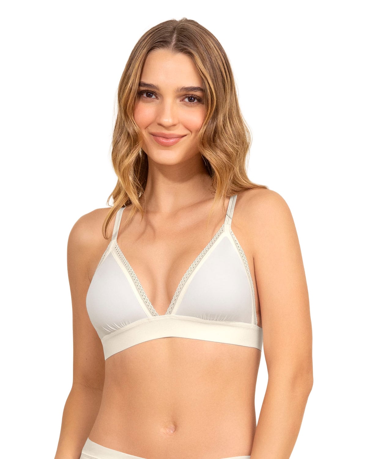 BRALETTE LISO + ENCAJE - 1