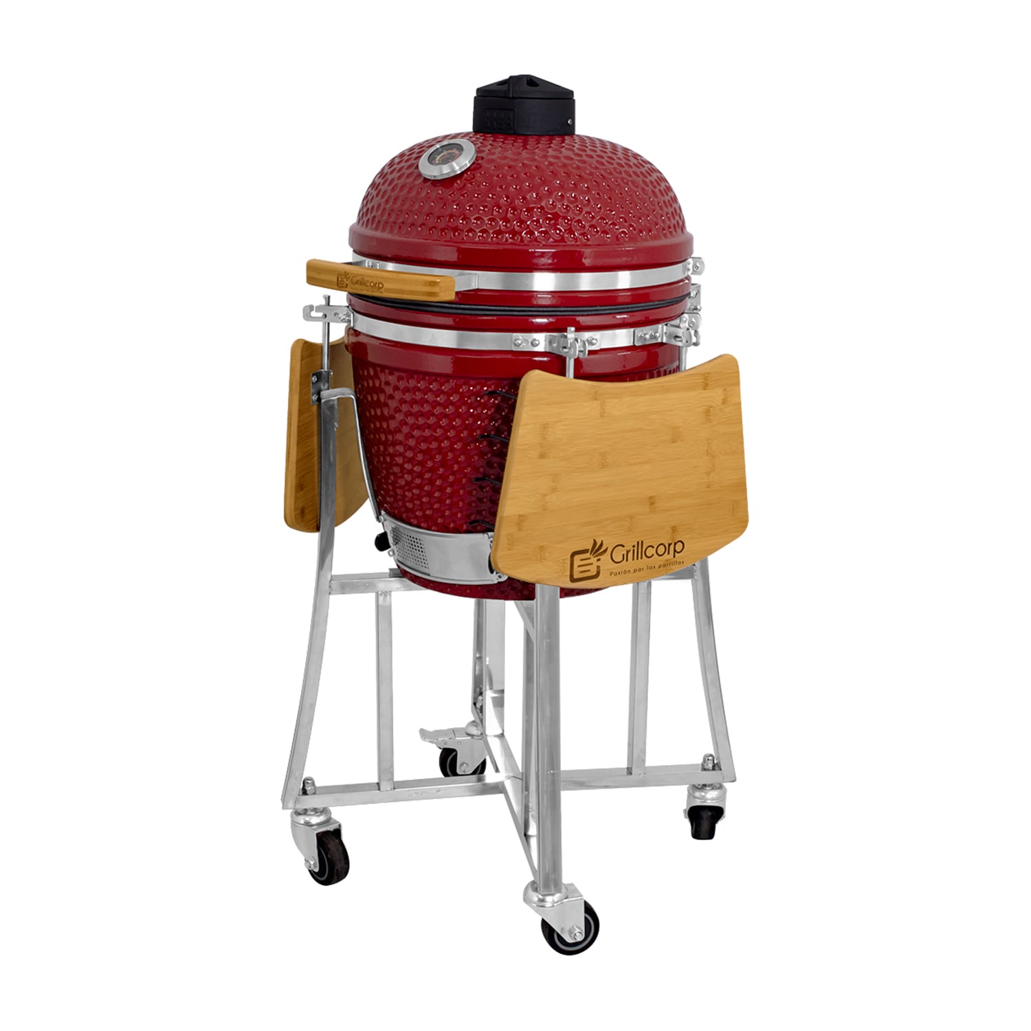 PARRILLA GRILLCORP ROJO KAMADO 18 18 PULGADAS - 2