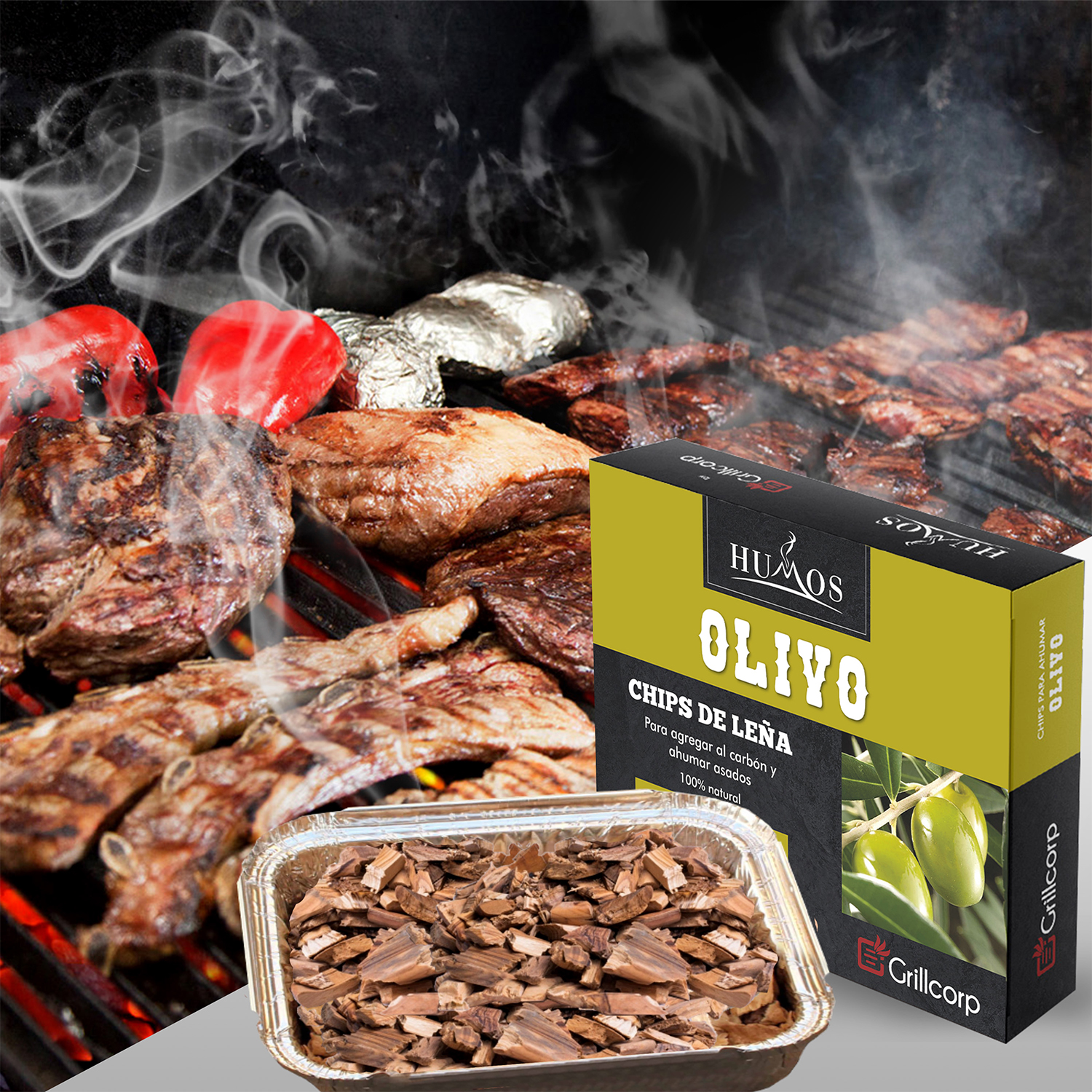 ASTILLAS DE LEÑA OLIVO 140GR - 2