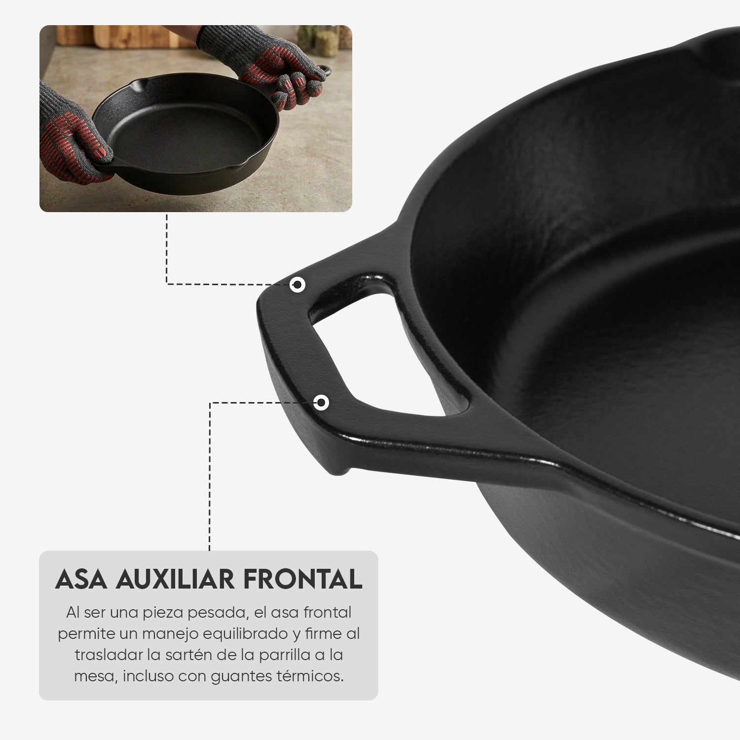 SARTÉN GRILLCORP N° 25 DE HIERRO FUNDIDO ESMALTADO - 7