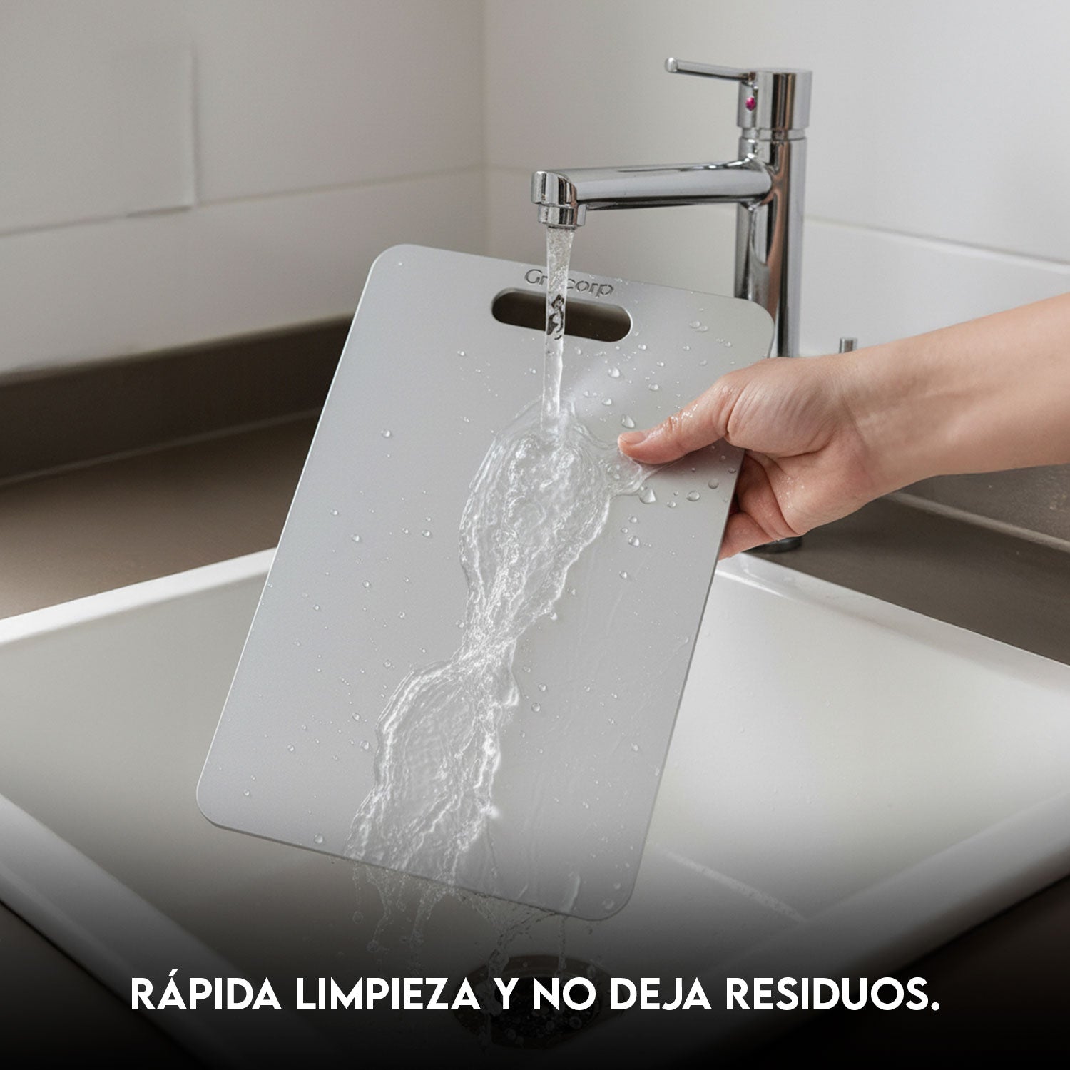 TABLA GRANDE DE ACERO INOXIDABLE  50X35CM AISI 316 GRADO QUIRURGICO - 7