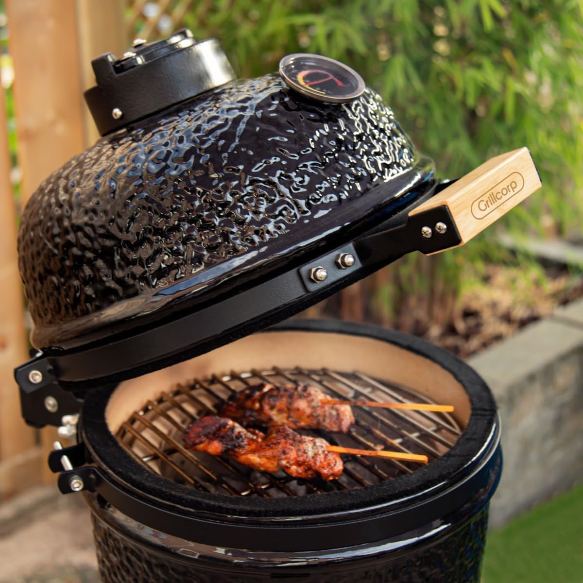 KAMADO GRANADA 13 NEGRO + 3 ACCESORIOS - 4