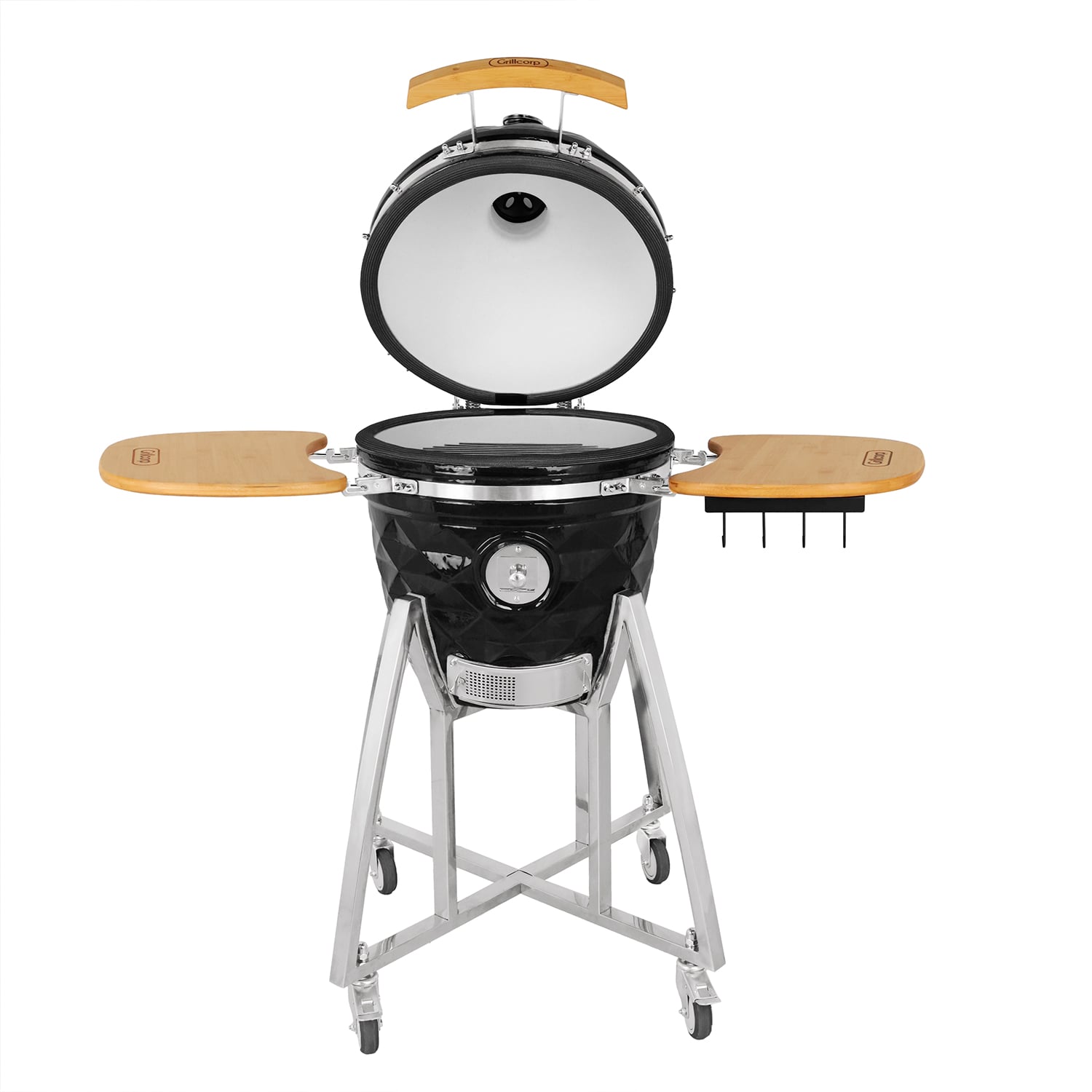KAMADO DIAMANTE 18 NEGRO + 4 ACCESORIOS - 2