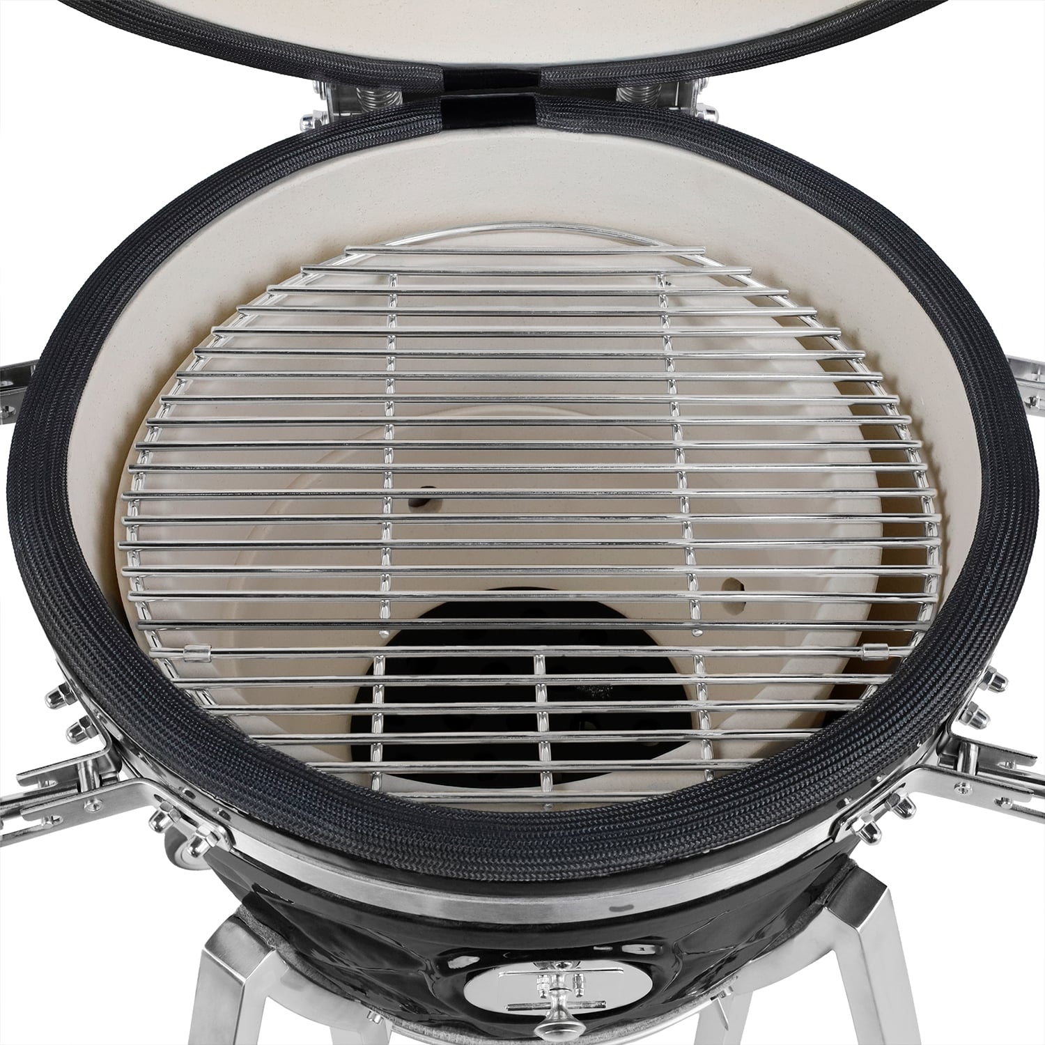 KAMADO DIAMANTE 18 NEGRO + 4 ACCESORIOS - 4