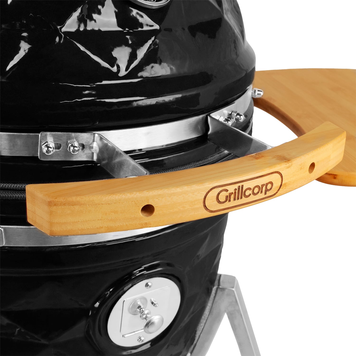 KAMADO DIAMANTE 18 NEGRO + 4 ACCESORIOS - 5