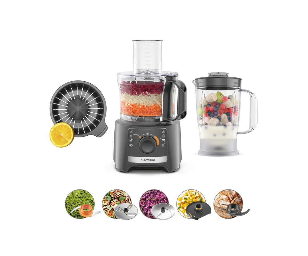 PROCESADOR DE ALIMENTOS KENWOOD MULTIPRO COMPACT FDP31.360GY GRIS - 1