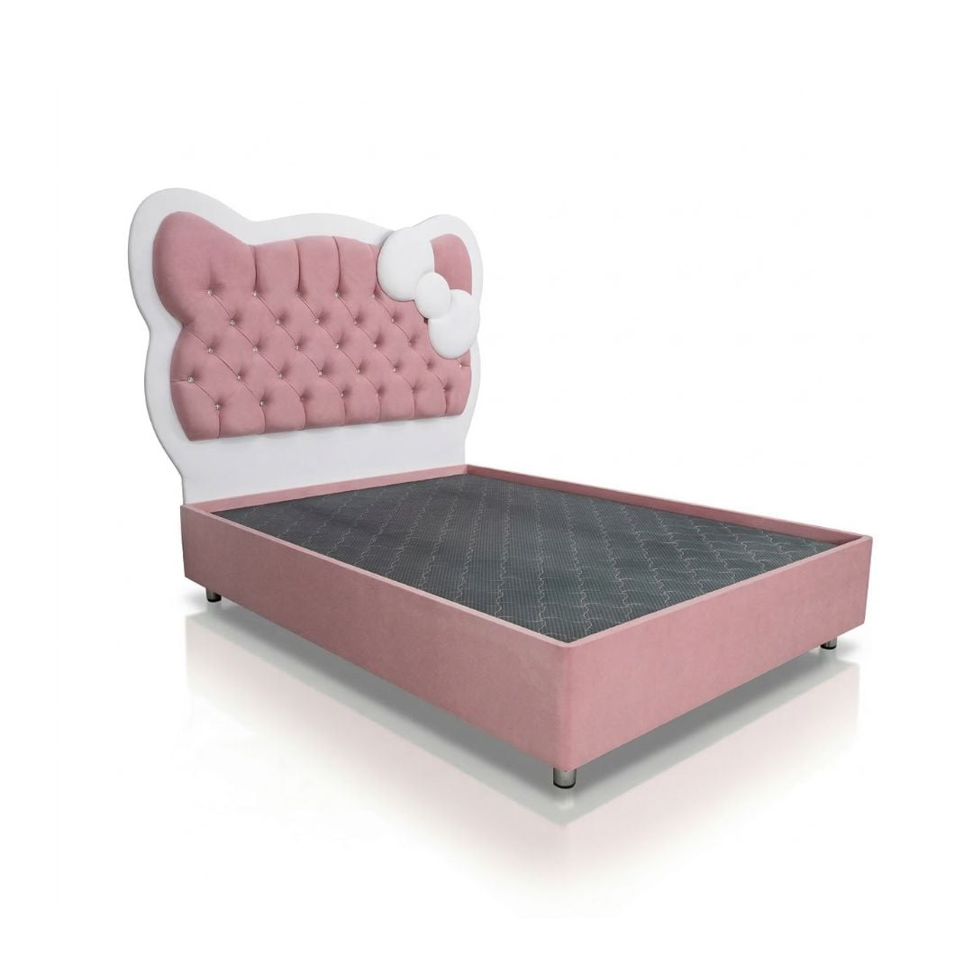DORMITORIO KATTY CLASS CON COLCHÓN Y VELADOR 2 PLAZAS - 3