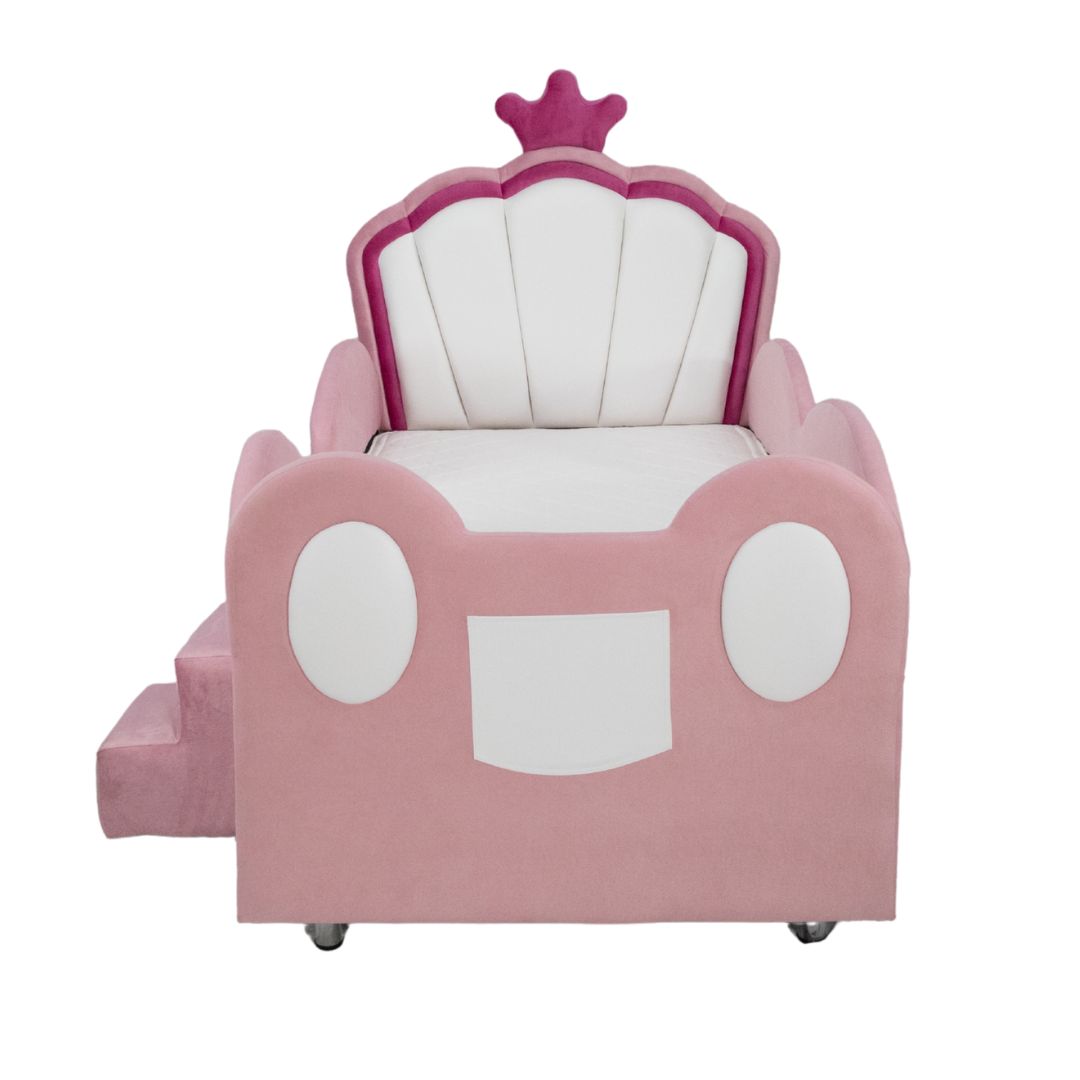 DORMITORIO BABY SOFIA CON BARANDAS Y COLCHÓN 1.5 PLAZAS - 1