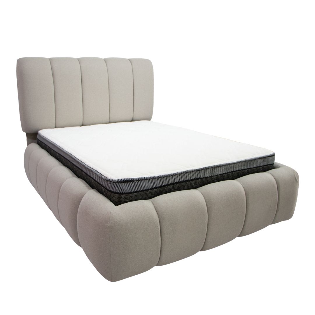 DORMITORIO NUBE JOICE BOX TARIMA Y COLCHÓN 2 PLAZAS BEIGE - 1