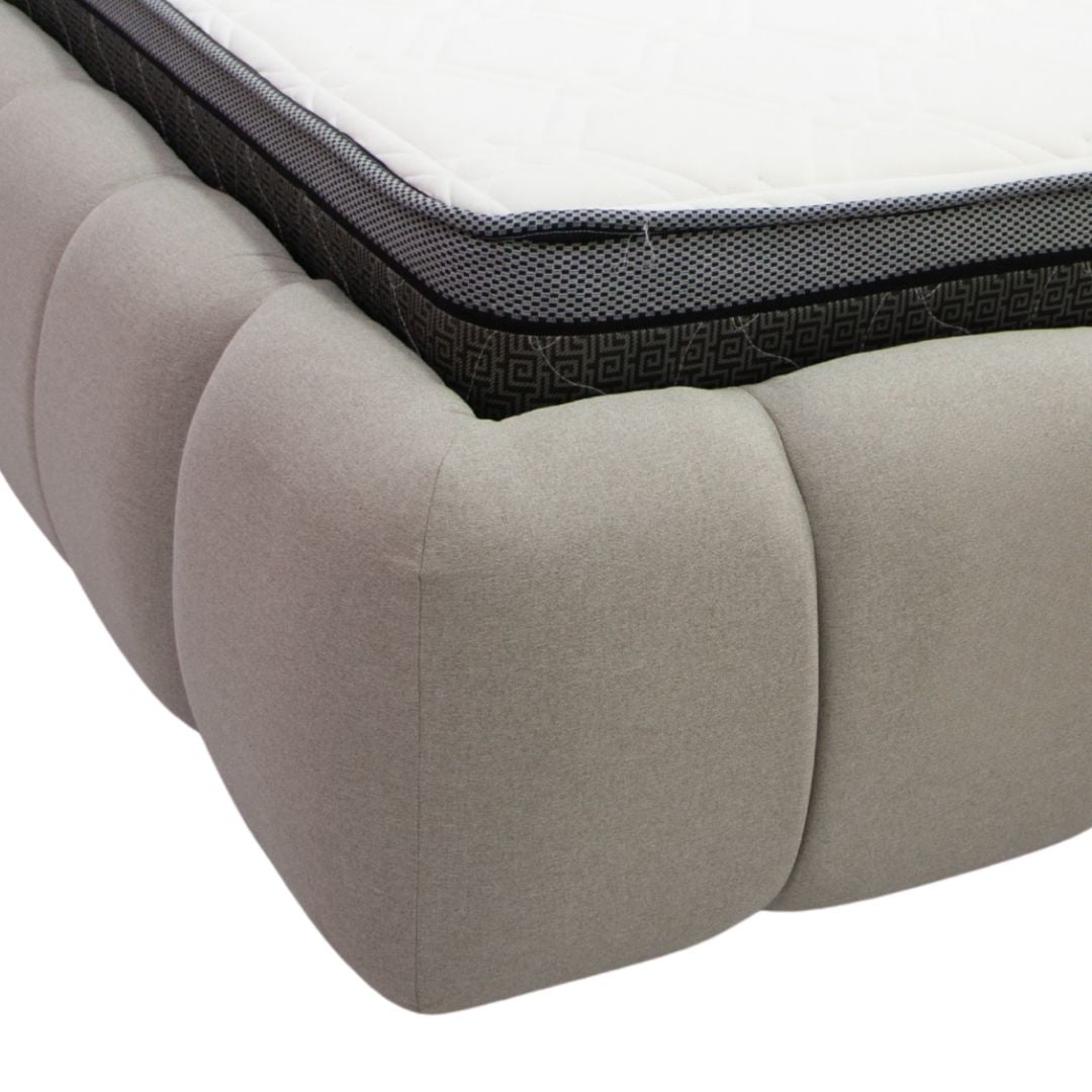 DORMITORIO NUBE JOICE BOX TARIMA Y COLCHÓN 2 PLAZAS BEIGE - 4