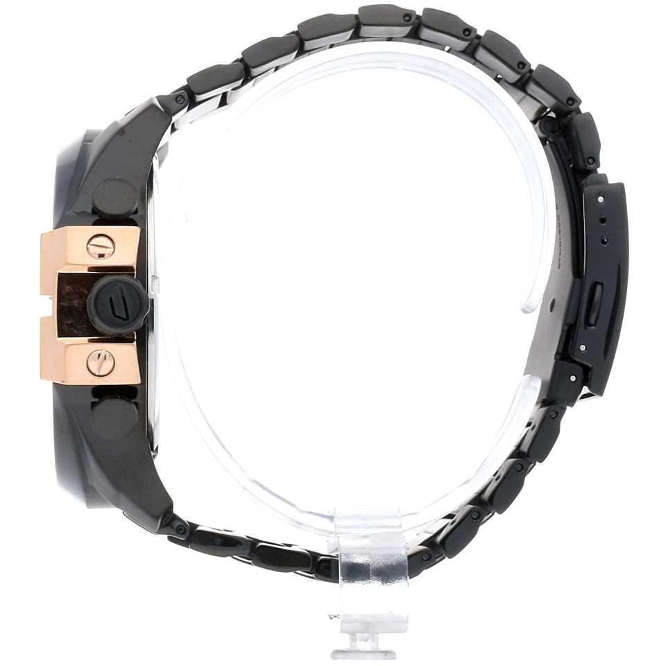 RELOJ DIESEL HOMBRE ANÁLOGO DZ4309 MEGA CHIEF CRONÓGRAFO NEGRO DORADO - 5