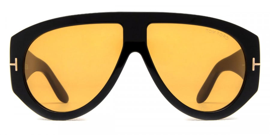 LENTES DE SOL TOM FORD™ FT1044 BRONSON 01E 60 - SHINY BLACK/T LOGO - 2