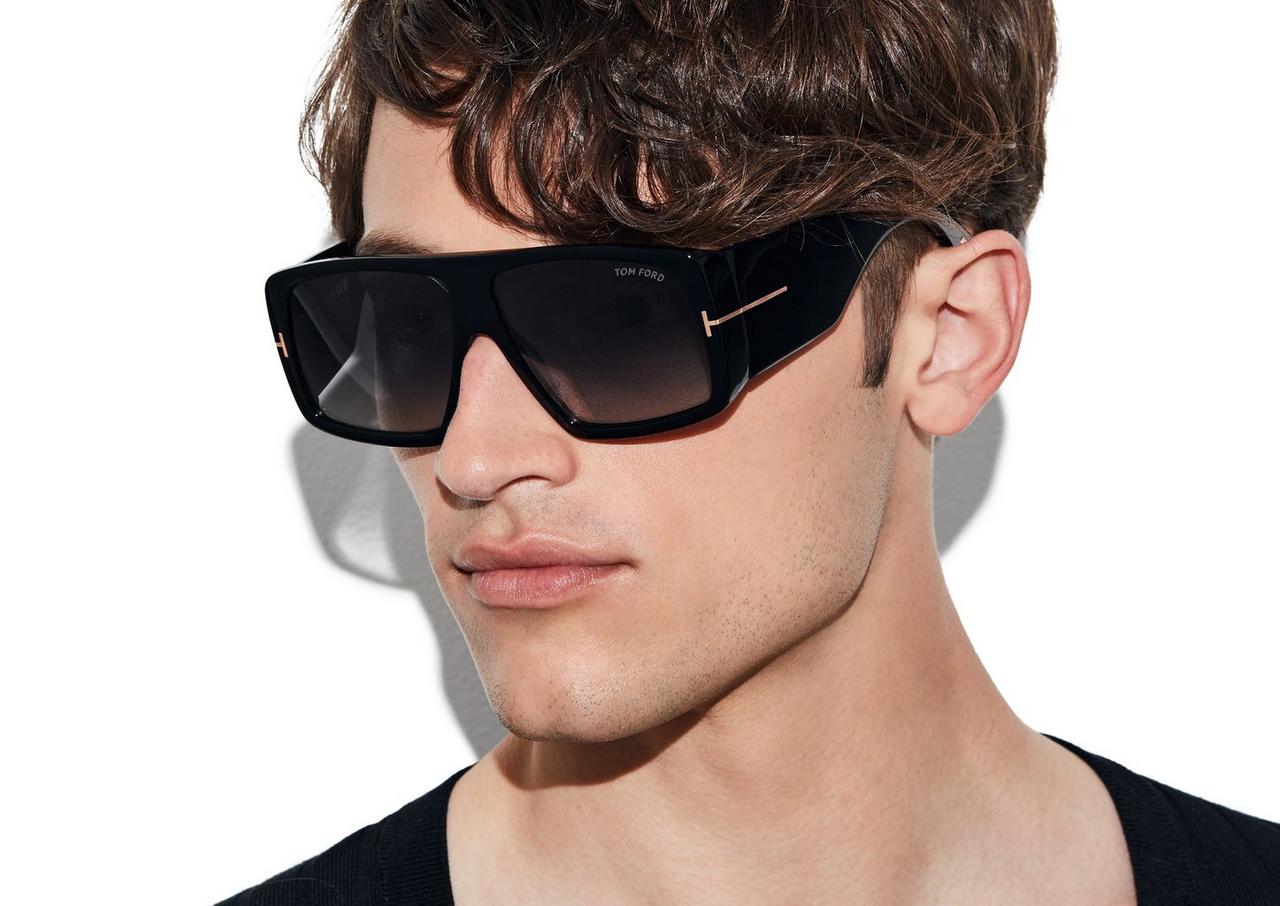 LENTES DE SOL TOM FORD FT1036 RAVEN UNISEX NEGROS - 4