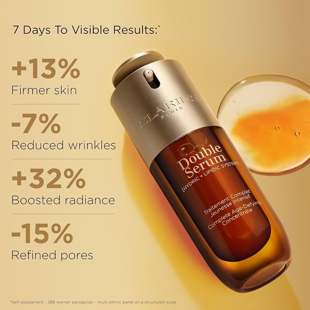 CLARINS DOUBLE SERUM HYDRIC + LIPIDIC SYSTEM CONCENTRADO ANTIEDAD POTENTE - 3
