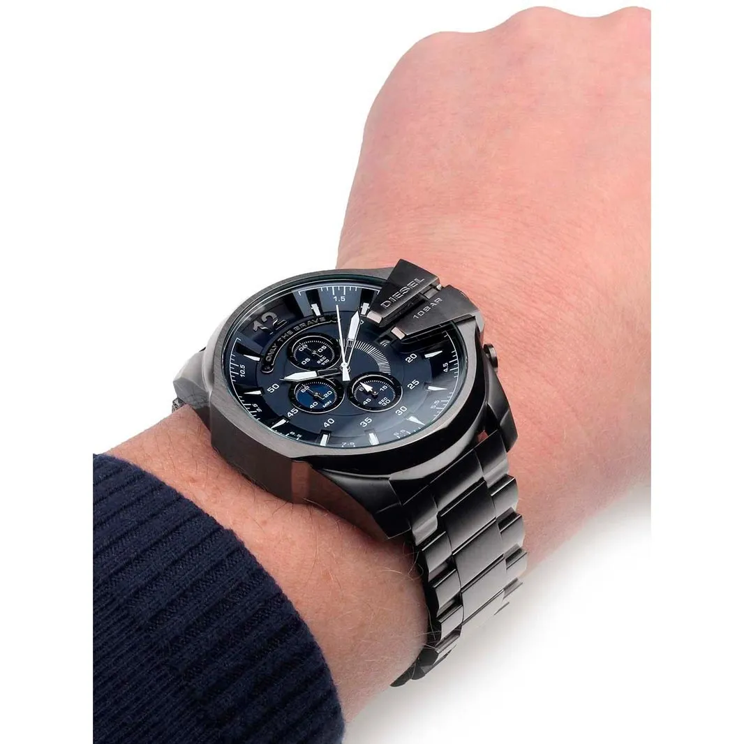 RELOJ CRONÓGRAFO DIESEL DZ4329 AZUL PLATEADO - 3