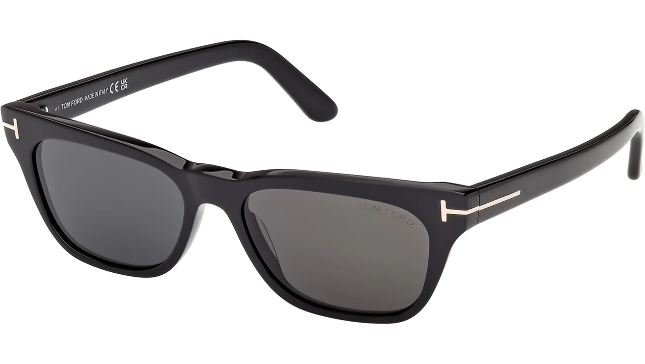 LENTES DE SOL TOM FORD PENN 02 FT1362 01A UNISEX NEGRO BRILLANTE - 1