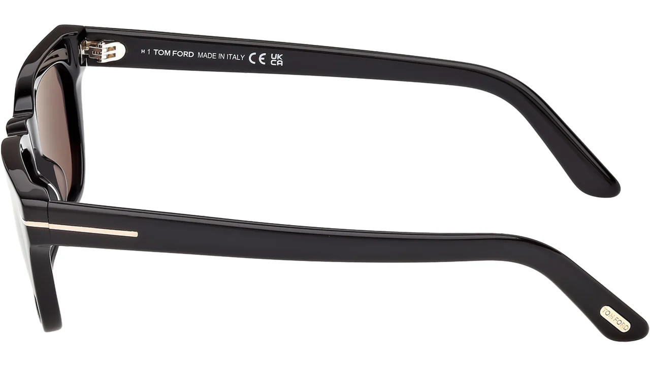LENTES DE SOL TOM FORD PENN 02 FT1362 01A UNISEX NEGRO BRILLANTE - 3