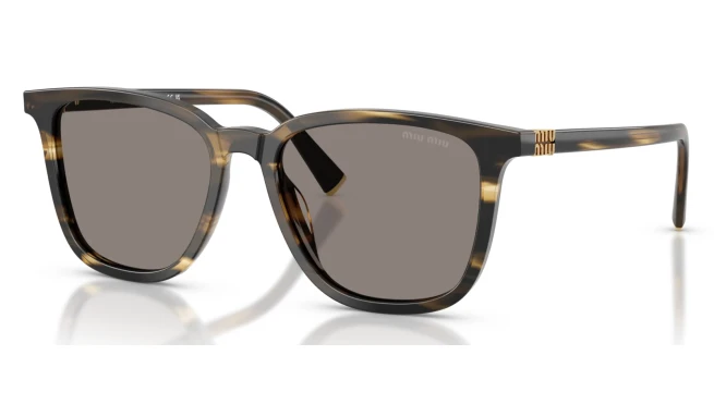 LENTES DE SOL MIU MIU MODELO SMU B03 MARRÓN TORTOISE ELEGANTE - 1