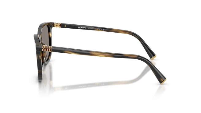 LENTES DE SOL MIU MIU MODELO SMU B03 MARRÓN TORTOISE ELEGANTE - 3