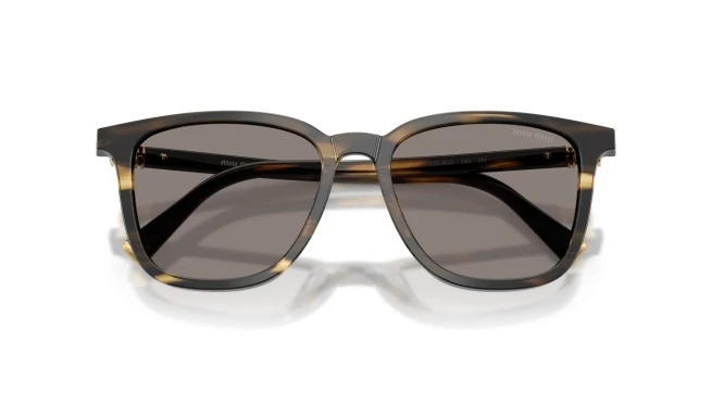 LENTES DE SOL MIU MIU MODELO SMU B03 MARRÓN TORTOISE ELEGANTE - 4