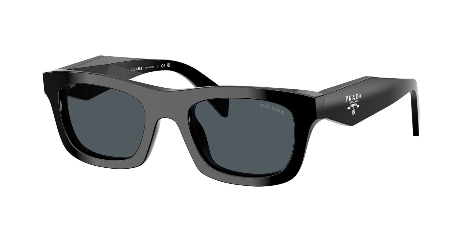 LENTES DE SOL PRADA PRC06 S COLOR NEGRO UNISEX MODELO ELEGANTE - 1