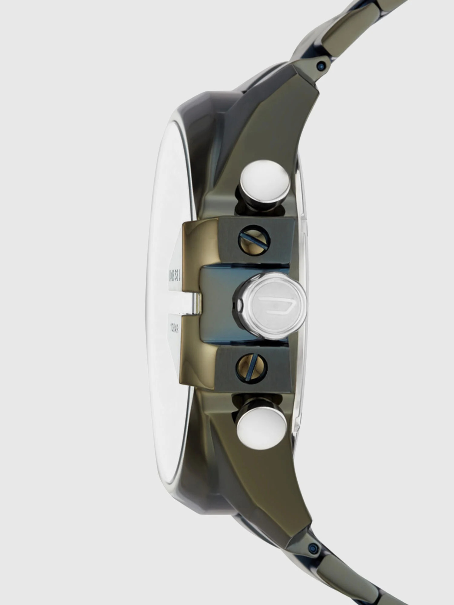 RELOJ CRONÓGRAFO DIESEL DZ4478 MEGA CHIEF NEGRO CARA BLANCA NUEVO MODELO - 2