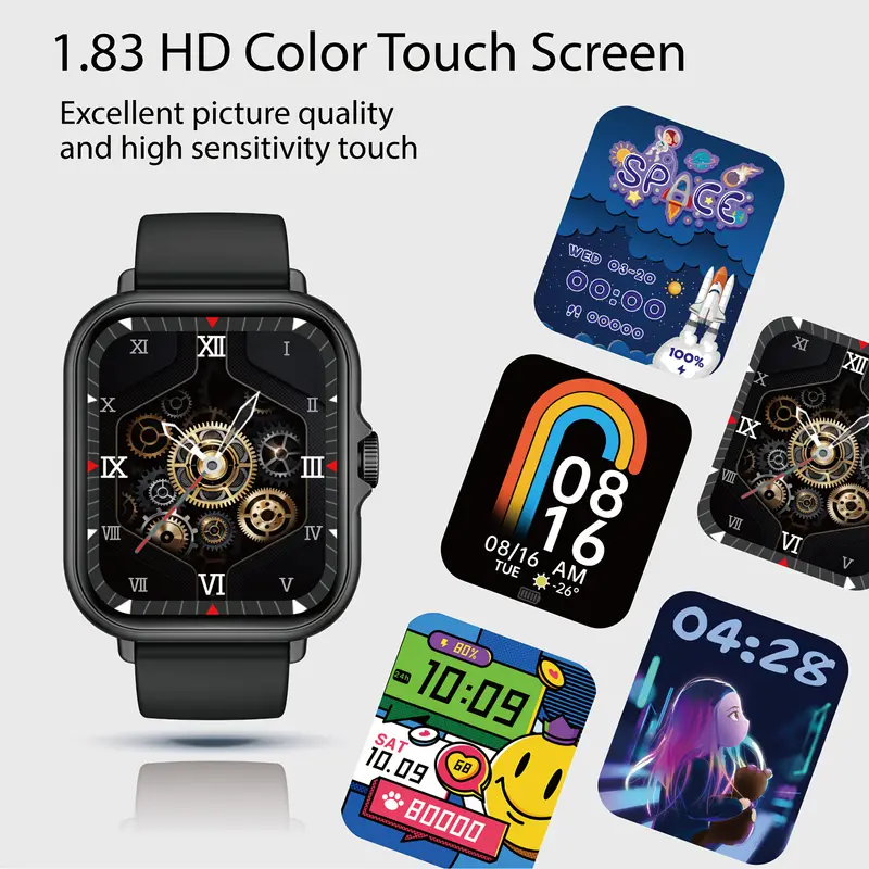 SMARTWATCH NEGRO MULTIFUNCIONAL NUEVO EN CAJA UNISEX LARGA DURACIÓN - 4
