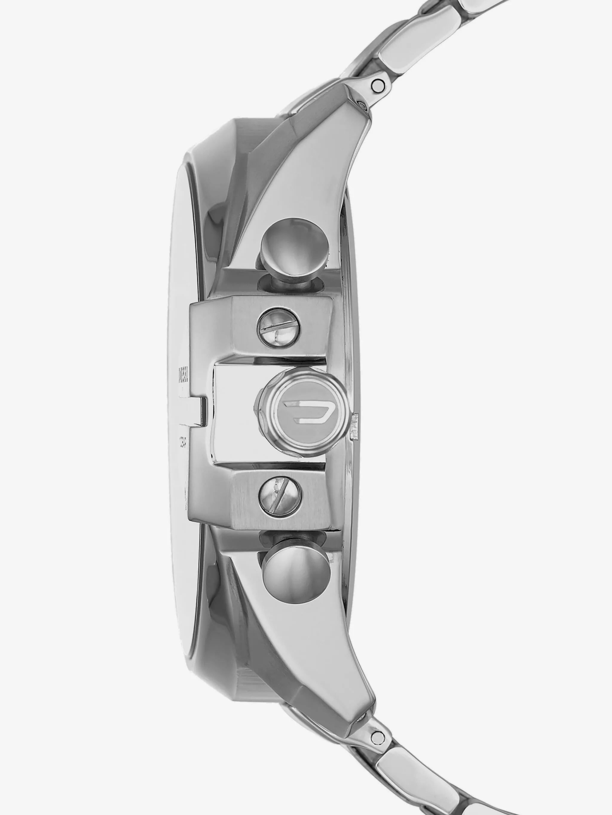 RELOJ CRONÓGRAFO DIESEL MODELO DZ4308 PLATEADO NEGRO DETALLE ROJO NUEVO EN CAJA - 3