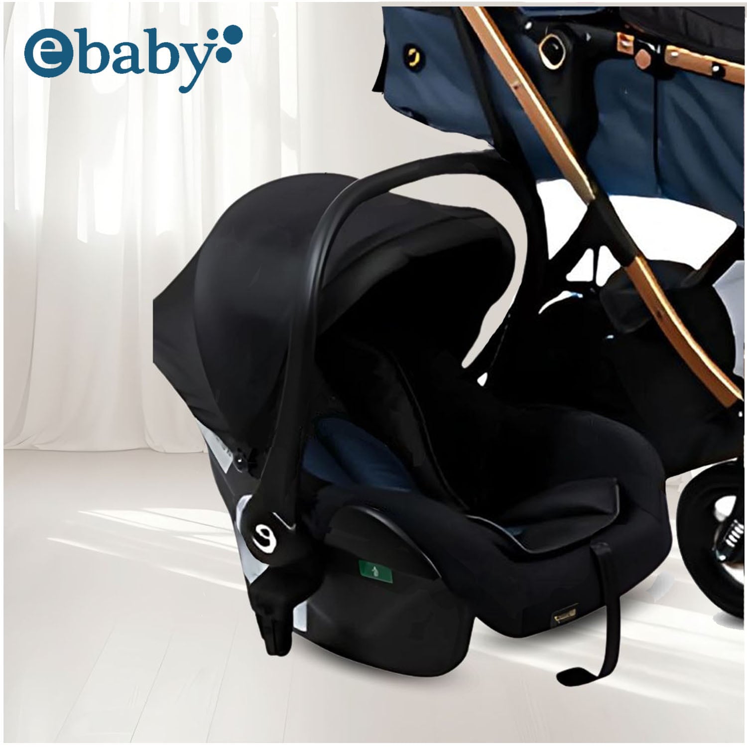 COCHE MOISÉS TRAVEL SYSTEM «RONDA PLUS» CON PORTA BEBÉ BLUE - 4