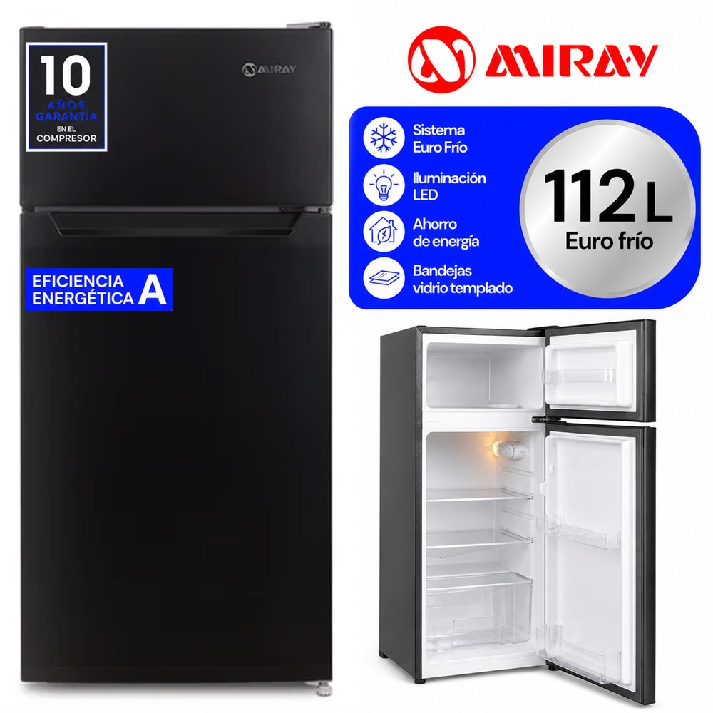 REFRIGERADORA MIRAY RM-114H EURO FRÍO 112 L - 1