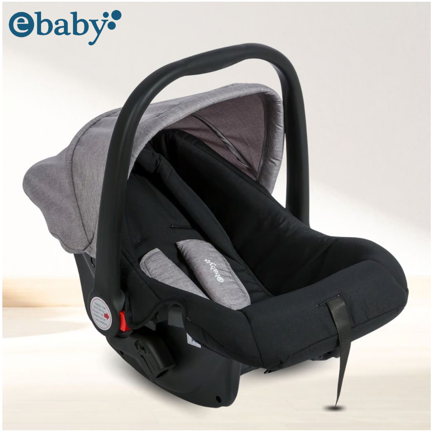 COCHE MALETA «TRAVEL HAPPY» CON PORTA BEBÉ GRIS - 2