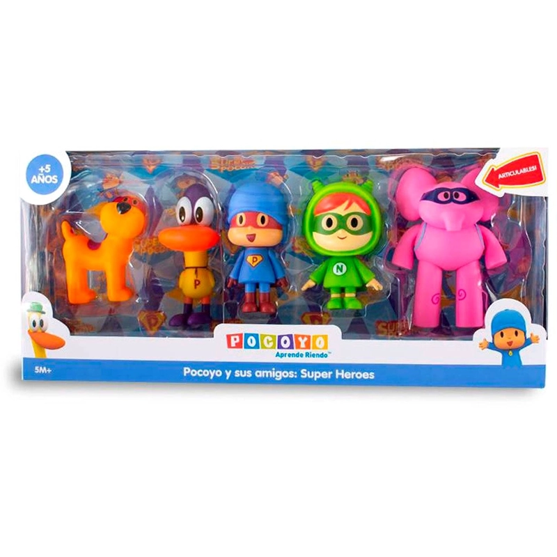 SET DE FIGURAS ARTICULABLES POCOYO Y SUS AMIGOS 5PCS - 4