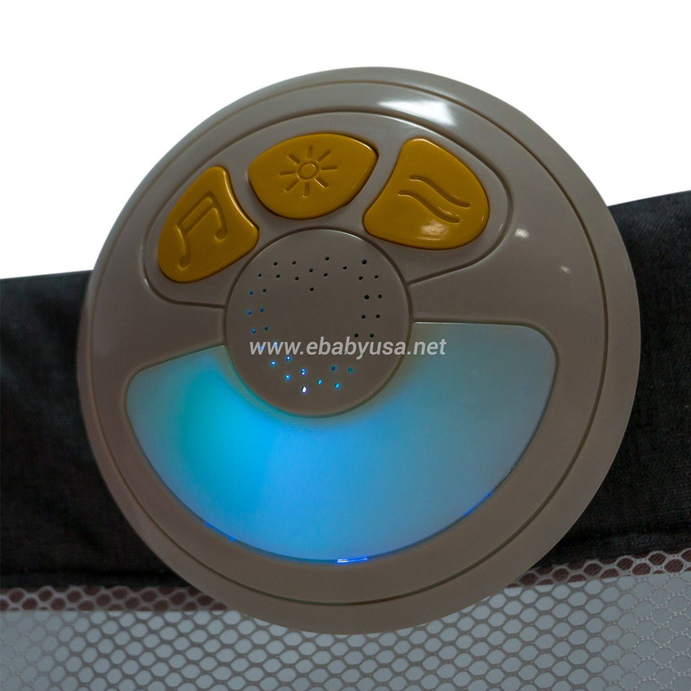 CUNA COLECHO EBABY MUSICAL Y VIBRADOR TAMI GRIS - 5