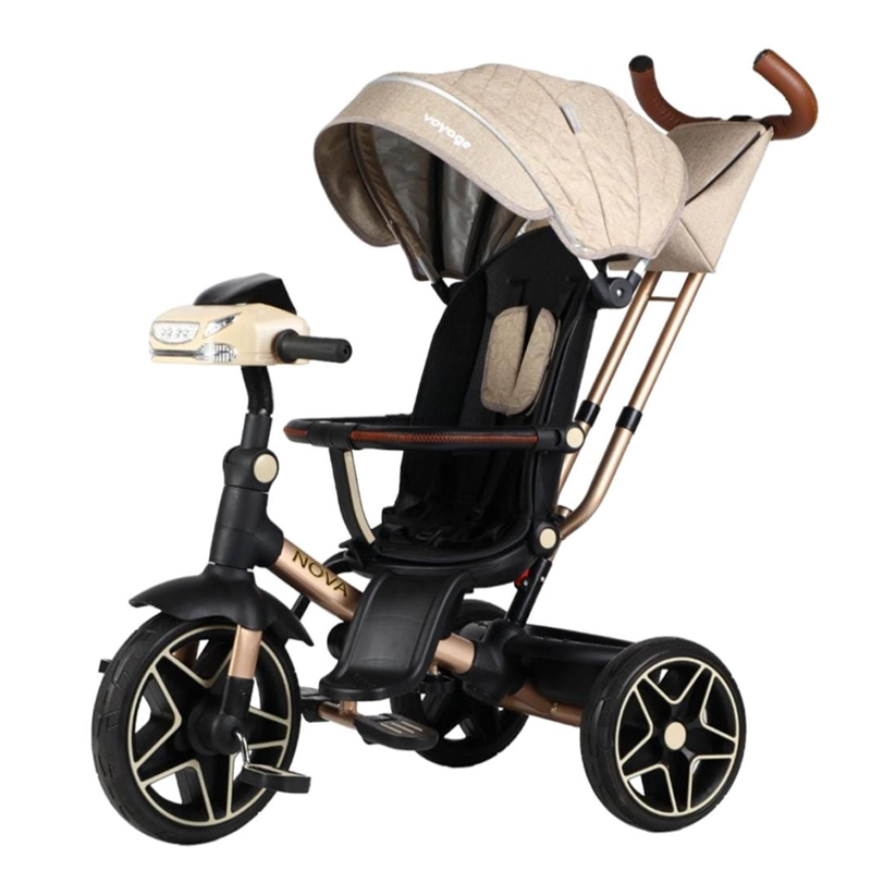 TRICICLO GIRATORIO 5 EN 1 VOYAGE NOVA USB BLUETOOTH BEIGE - 3