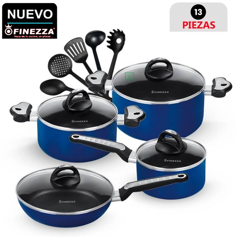 SET DE OLLAS ANTIADHERENTES FZ-1612T AZUL - 1