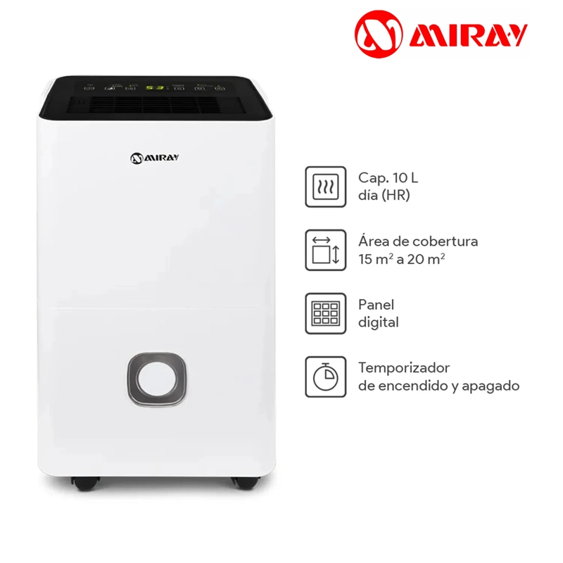 DESHUMEDECEDOR MIRAY DM-125 1.5 L 15 A 20 M2 - 1