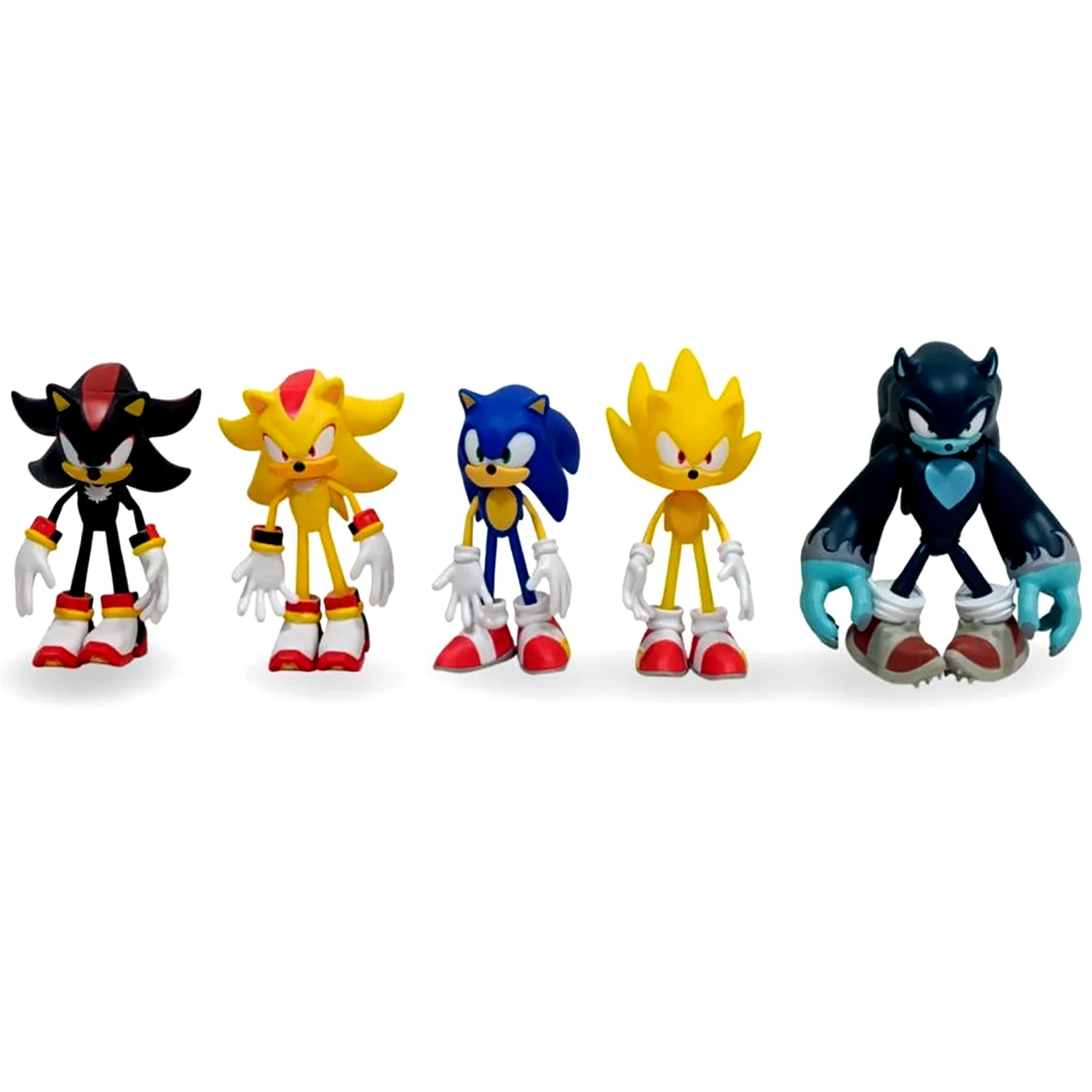 SET DE MUÑECOS SONIC Y SUS AMIGOS ARTICULABLES M5 WEREHOG - 2