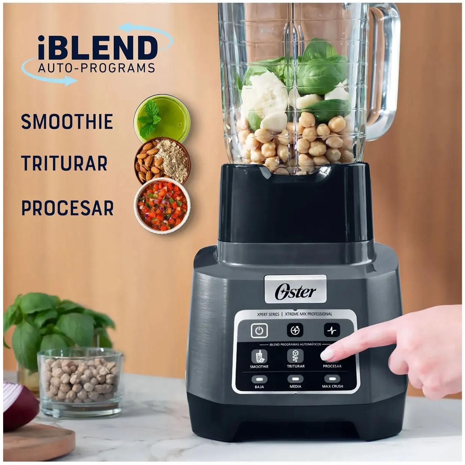 LICUADORA XTREME MIX 2L CON PROGRAMAS AUTOMÁTICOS IBLEND BLSTXPG-BW - 5