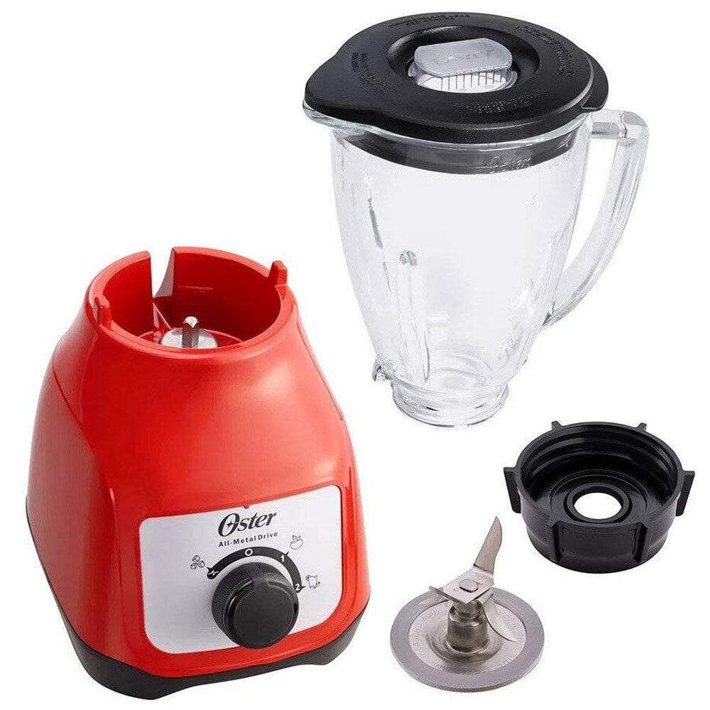 LICUADORA 2 VELOCIDADES TRITURA HIELO ROJO BLSTKAGRRD - 3