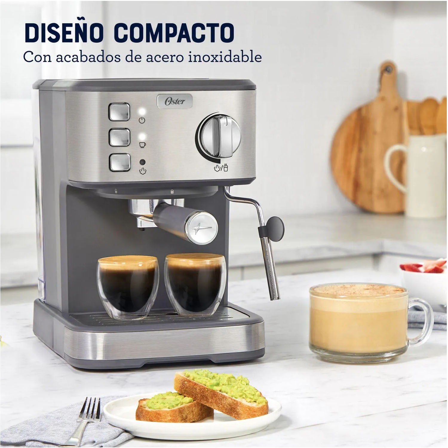 CAFETERA DE ESPRESSO OSTER 15 BARES BVSTEM5502 - 5