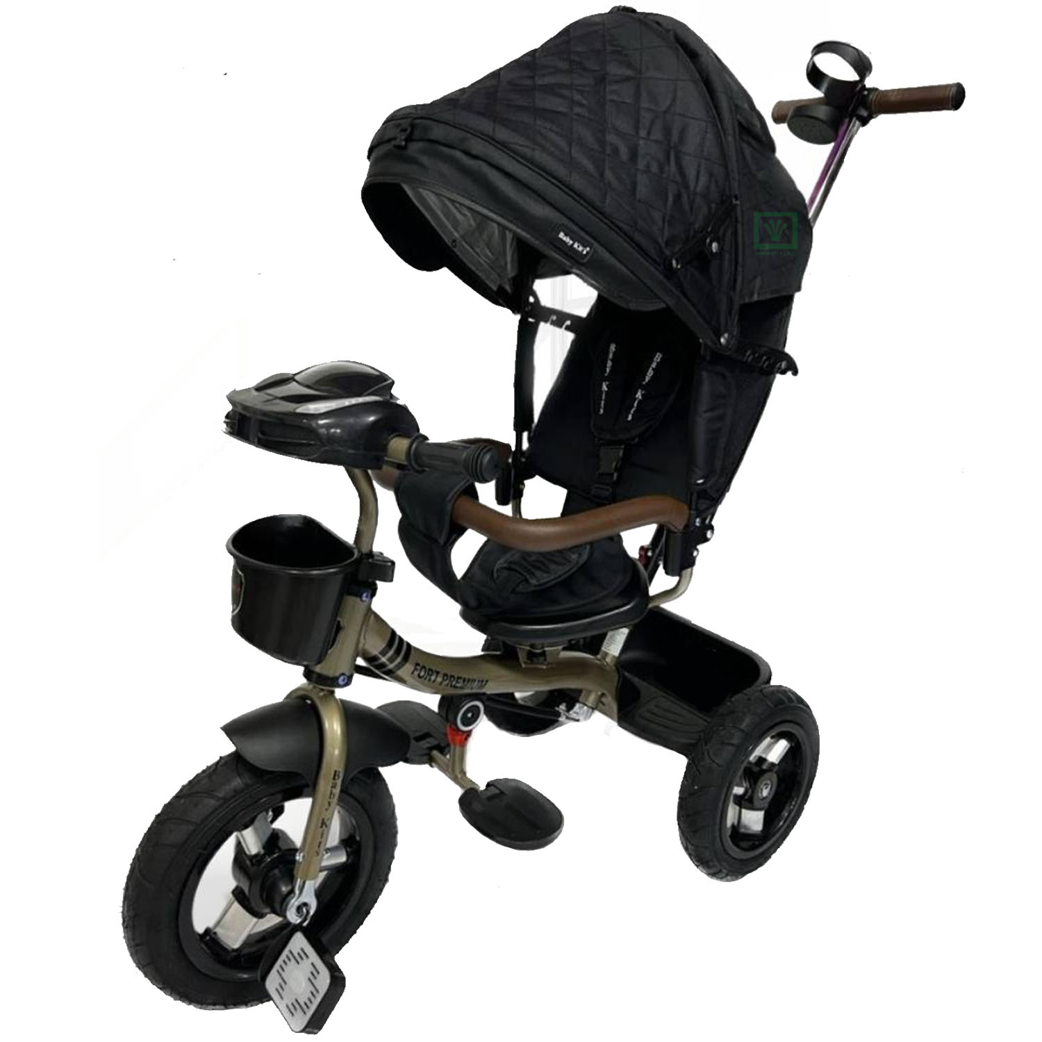 TRICICLO GUIADOR 3 EN 1 «FORT PREMIUM» USB NEGRO - 2