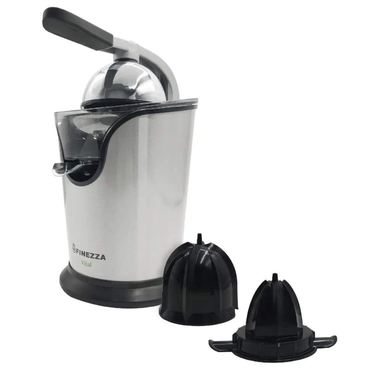 EXPRIMIDOR DE CÍTRICOS FINEZZA FZ- NA6070E CON PALANCA 100 WATTS ACERO - 2