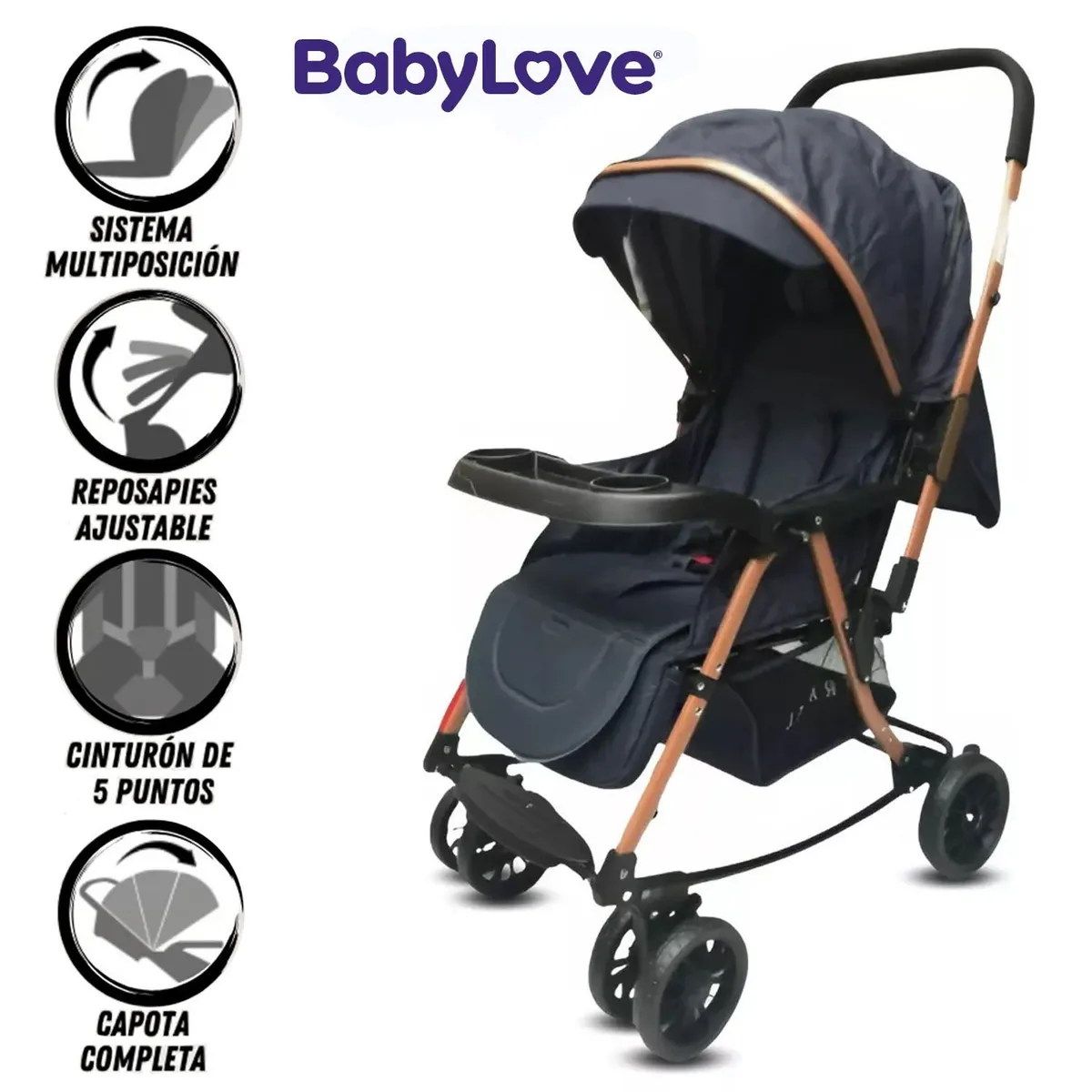 COCHE MECEDORA DE LUJO «SEULGI» BLACK - 1
