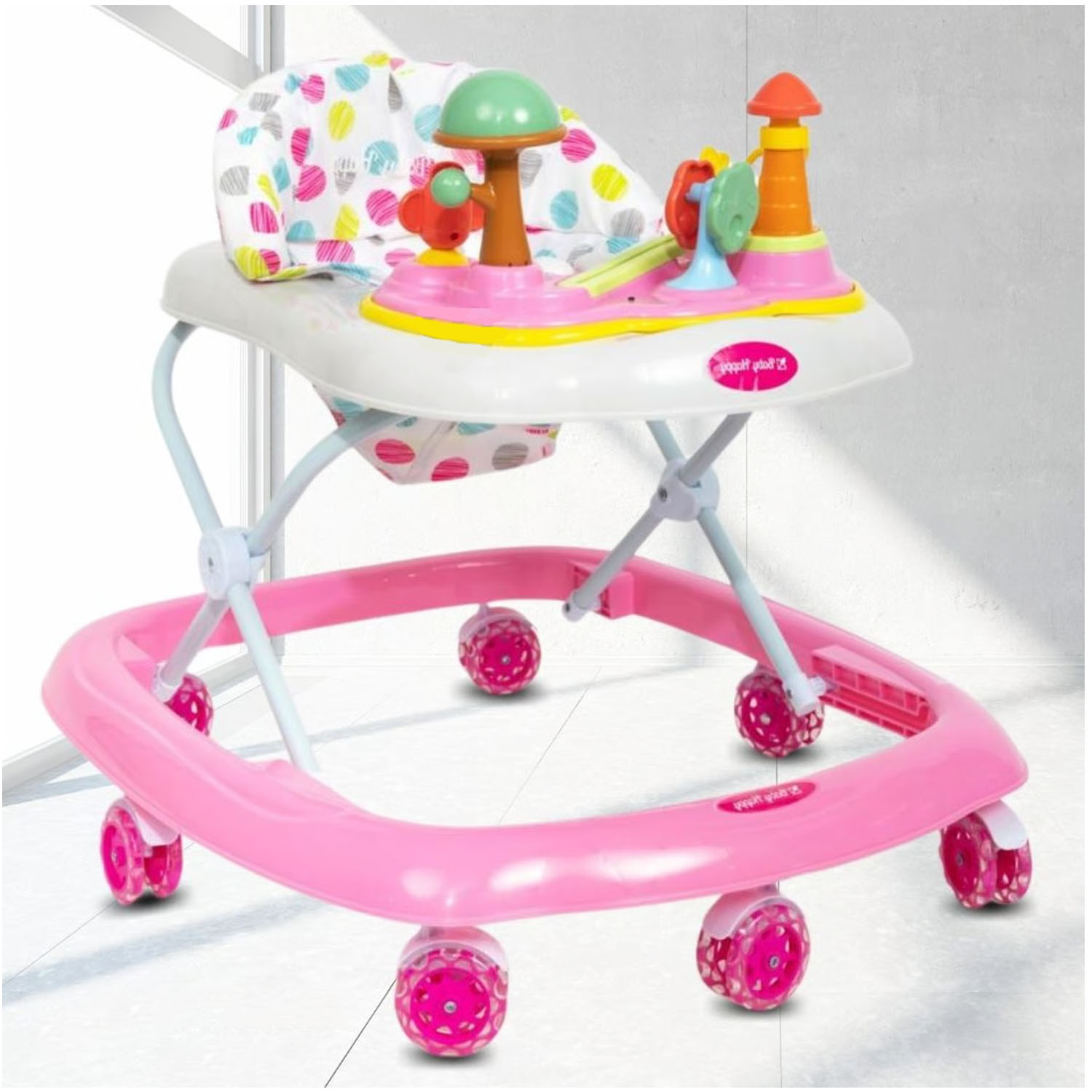 ANDADOR CON TABLERO MUSICAL «HONGUITO II» PINK - 2